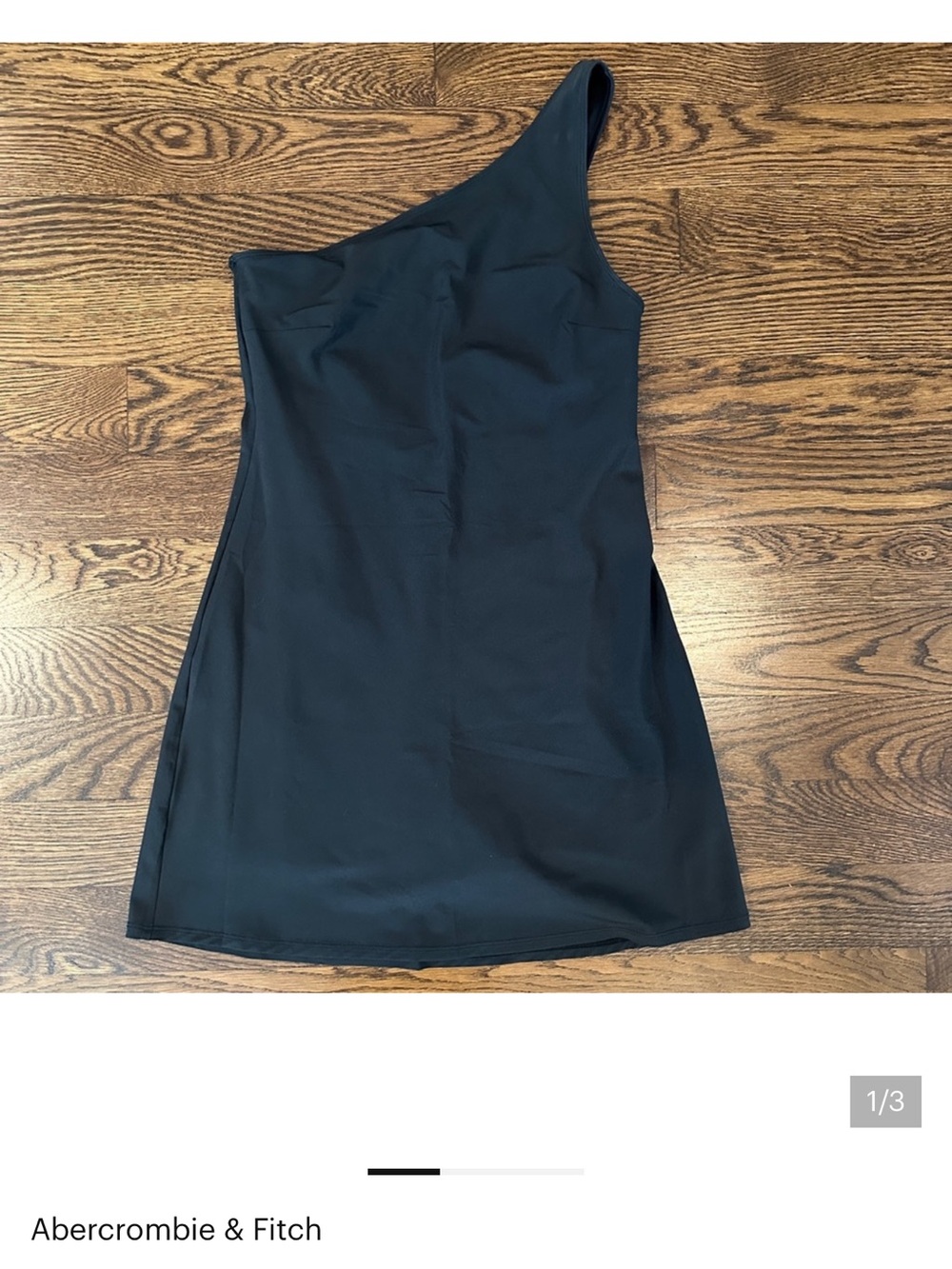 Abercrombie & Fitch One-Shoulder Black traveler dress
